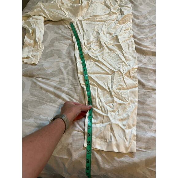 Le Clé ivory satin pants pull on new with tags large - Picture 5 of 8